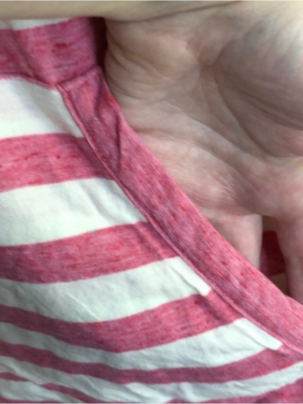 Splendid Pink & White Striped Hooded Women's Top - Picture 11 of 16